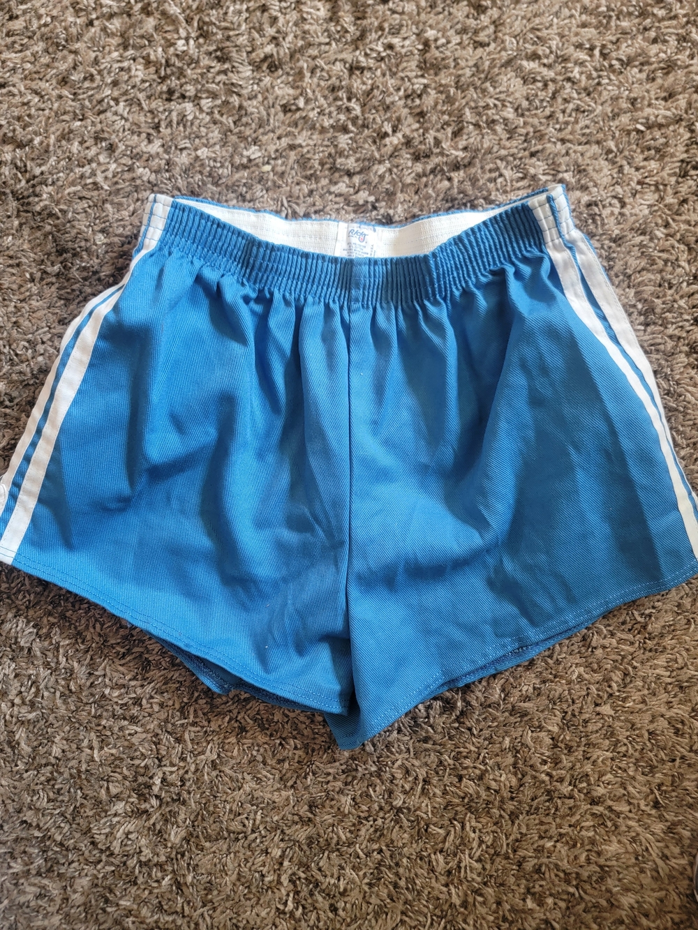 Retro Men's Blue Athletic Shorts - 1980's
